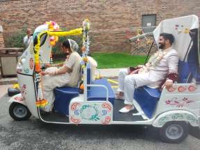 Wedding-White-Rickshaw